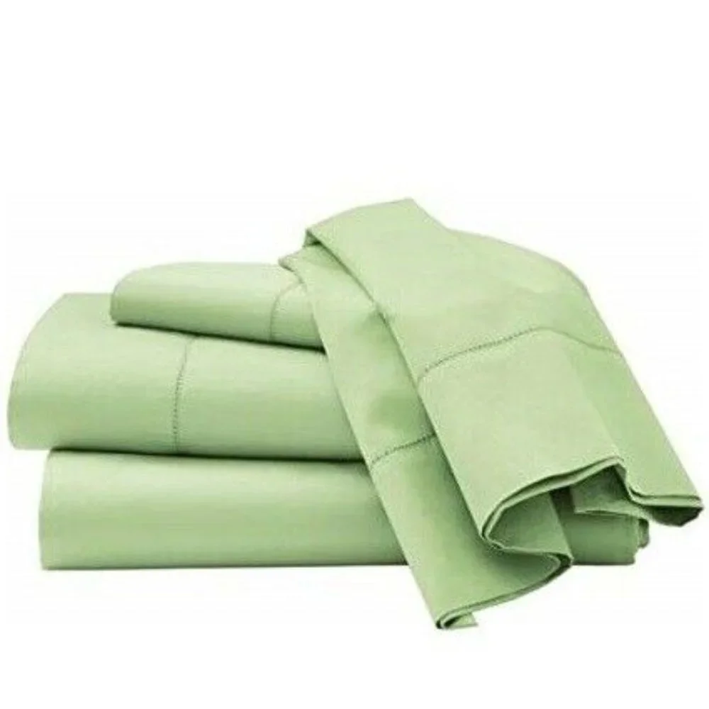new COTTAGE HILL GREEN Home Decorators 600 TC 100% Cotton QUEEN Sheet Set NOS